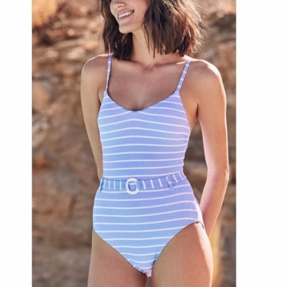 Splendid Belted One Piece Swimsuit Size S